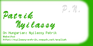patrik nyilassy business card